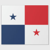Papier Cadeau Drapeau du Panama (Plat)