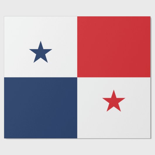 Papier Cadeau Drapeau du Panama (Plat)