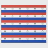 Papier Cadeau drapeau du Paraguay (Plat)