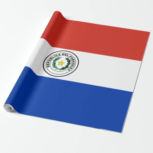 Papier Cadeau Drapeau du Paraguay (Déroulé)
