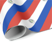 Papier Cadeau Drapeau du Paraguay - le Bandera De Paraguay (Coin rond)