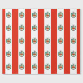 Papier Cadeau Drapeau du Pérou (Plat)