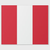 Papier Cadeau Drapeau du Pérou (Plat)