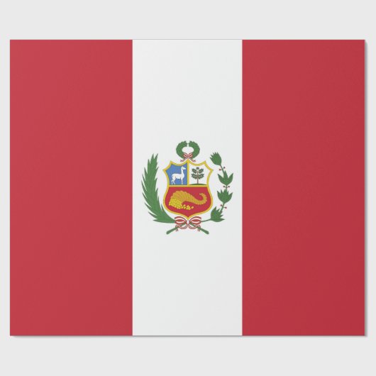 Papier Cadeau Drapeau du Pérou (Plat)