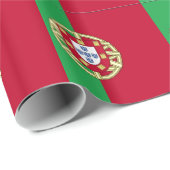 Papier Cadeau Drapeau du Portugal (Coin rond)