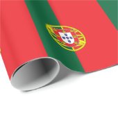Papier Cadeau Drapeau du Portugal (Coin rond)