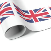 Papier Cadeau Drapeau du Royaume-Uni (Coin rond)