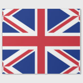 Papier Cadeau Drapeau du Royaume-Uni. L'Union Jack. (Plat)