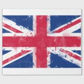 Papier Cadeau Drapeau du Royaume-Uni ou de l'Union Jack (Plat)