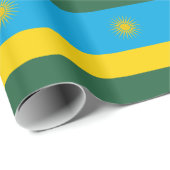 Papier Cadeau Drapeau du Rwanda (Coin rond)