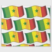 Papier Cadeau Drapeau du Sénégal (Plat)