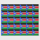 Papier Cadeau Drapeau du Soudan du Sud (Plat)