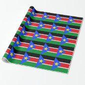 Papier Cadeau Drapeau du Soudan du Sud (Déroulé)