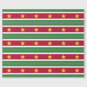 Papier Cadeau Drapeau du Suriname (Plat)