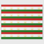 Papier Cadeau Drapeau du Tadjikistan (Plat)