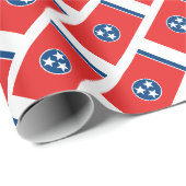 Papier Cadeau drapeau du Tennessee (Coin rond)