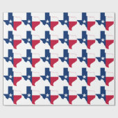 Papier Cadeau Drapeau du Texas (Plat)