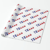 Papier Cadeau Drapeau du Texas (Déroulé)