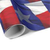 Papier Cadeau Drapeau du Texas Pop Art (Coin rond)