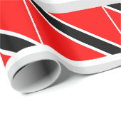 Papier Cadeau Drapeau du Trinidad (Coin rond)