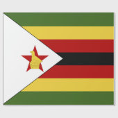 Papier Cadeau drapeau du Zimbabwe (Plat)