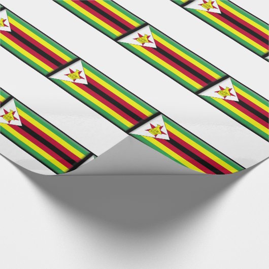 Papier Cadeau Drapeau du Zimbabwe (Coin)
