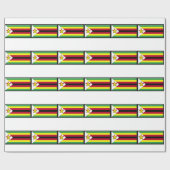 Papier Cadeau Drapeau du Zimbabwe (Plat)