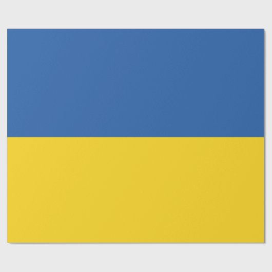 Papier Cadeau Drapeau d'Ukraine (Plat)