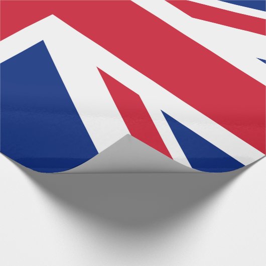 Papier Cadeau Drapeau d'Union Jack du R-U - version authentique (Coin)