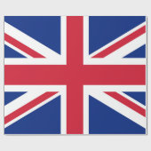 Papier Cadeau Drapeau d'Union Jack du R-U - version authentique (Plat)