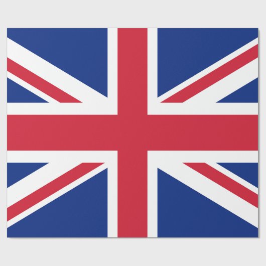 Papier Cadeau Drapeau d'Union Jack du R-U - version authentique (Plat)