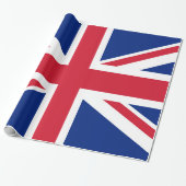 Papier Cadeau Drapeau d'Union Jack du R-U - version authentique (Déroulé)