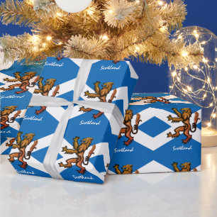 Papier Cadeau Drapeau écossais, Rampant et cadeaux écossais /v
