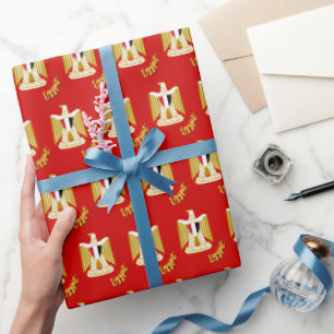 Papier Cadeau Drapeau égyptien, Drapeau égyptien, Emblème / Roug