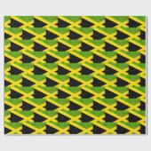 Papier Cadeau Drapeau élégant Grunge Jamaïque (Plat)
