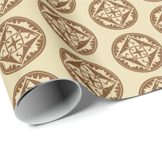 Papier Cadeau Drapeau elven (Coin rond)