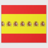 Papier Cadeau Drapeau espagnol (Plat)