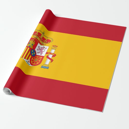 Papier Cadeau Drapeau espagnol (Déroulé)