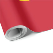 Papier Cadeau Drapeau espagnol (Coin rond)