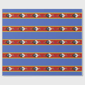 Papier Cadeau Drapeau Eswatini (Plat)