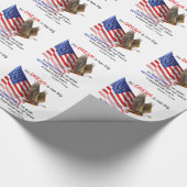 Papier Cadeau Drapeau et citation d'atout d'Eagle Donald J (Coin)