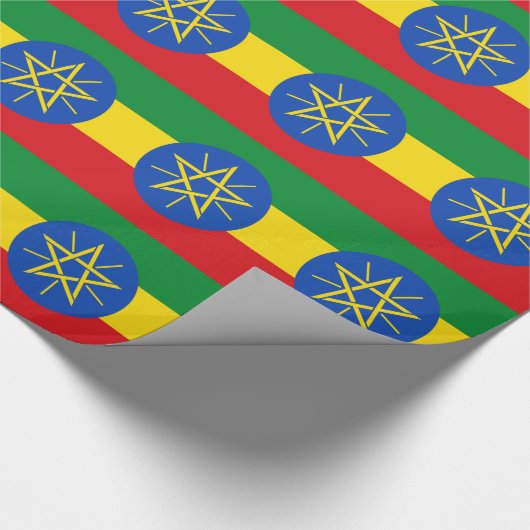 Papier Cadeau Drapeau Éthiopie (Coin)