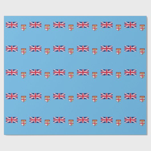 Papier Cadeau Drapeau Fidji (Plat)