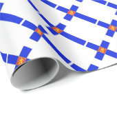 Papier Cadeau Drapeau finlandais (Coin rond)