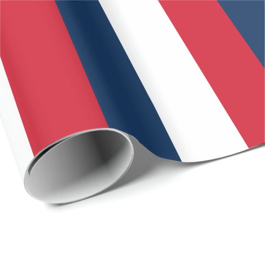 Papier Cadeau Drapeau français (Coin rond)