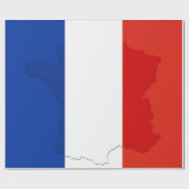 Papier Cadeau drapeau français (Plat)