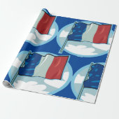 Papier Cadeau Drapeau français (Déroulé)