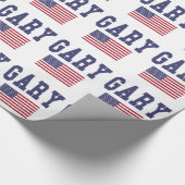 Papier Cadeau Drapeau Gary US (Coin)