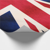 Papier Cadeau Drapeau grunge affligé par Anglais BRITANNIQUE (Coin)
