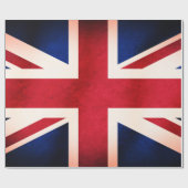 Papier Cadeau Drapeau grunge affligé par Anglais BRITANNIQUE (Plat)